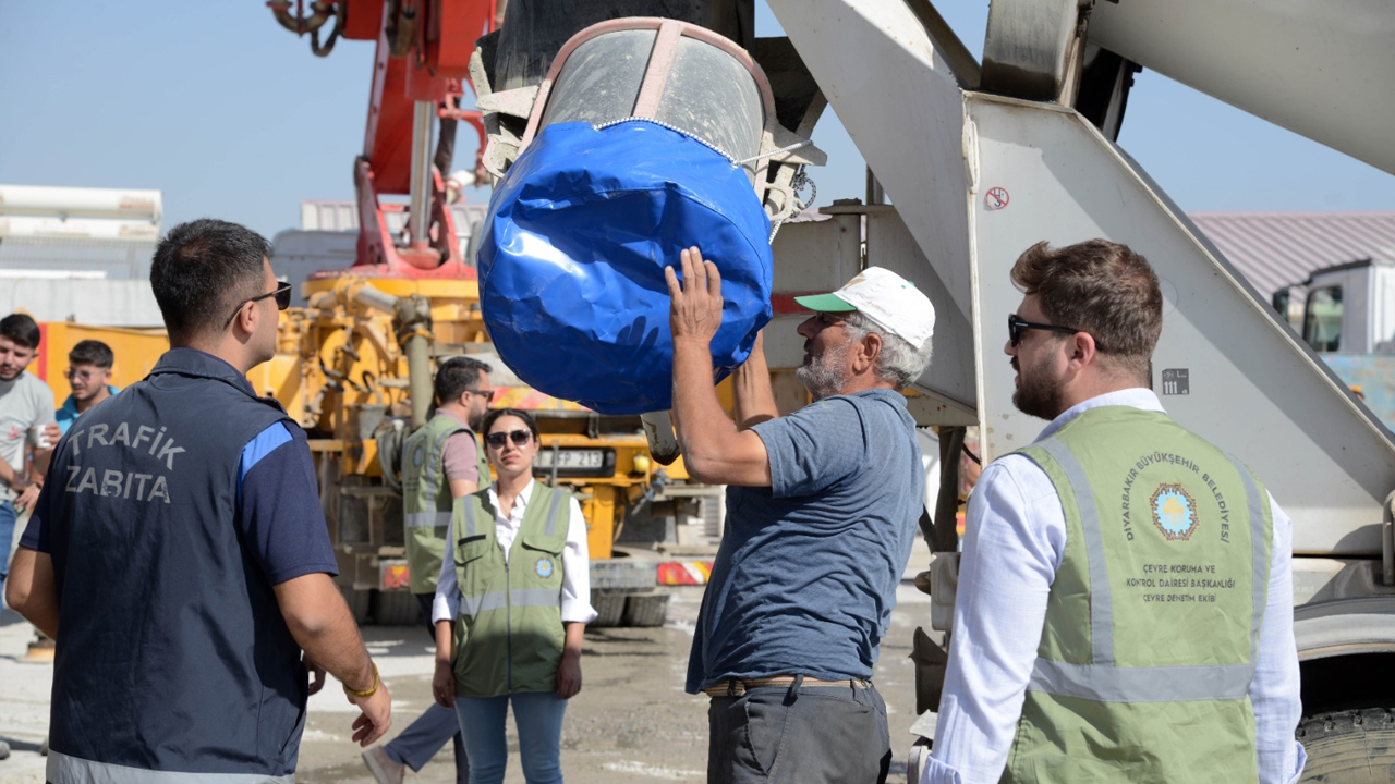 Diyarbakır’da Beton Mikserlerine Sıkı Denetim1