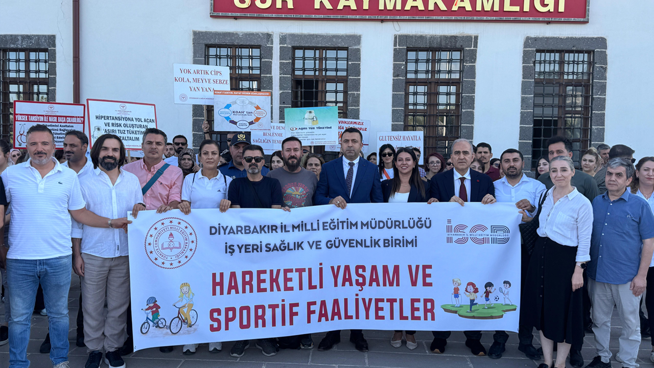 Diyarbakır’da Sağlıklı Yaşam Yürüyüş Yaptılar