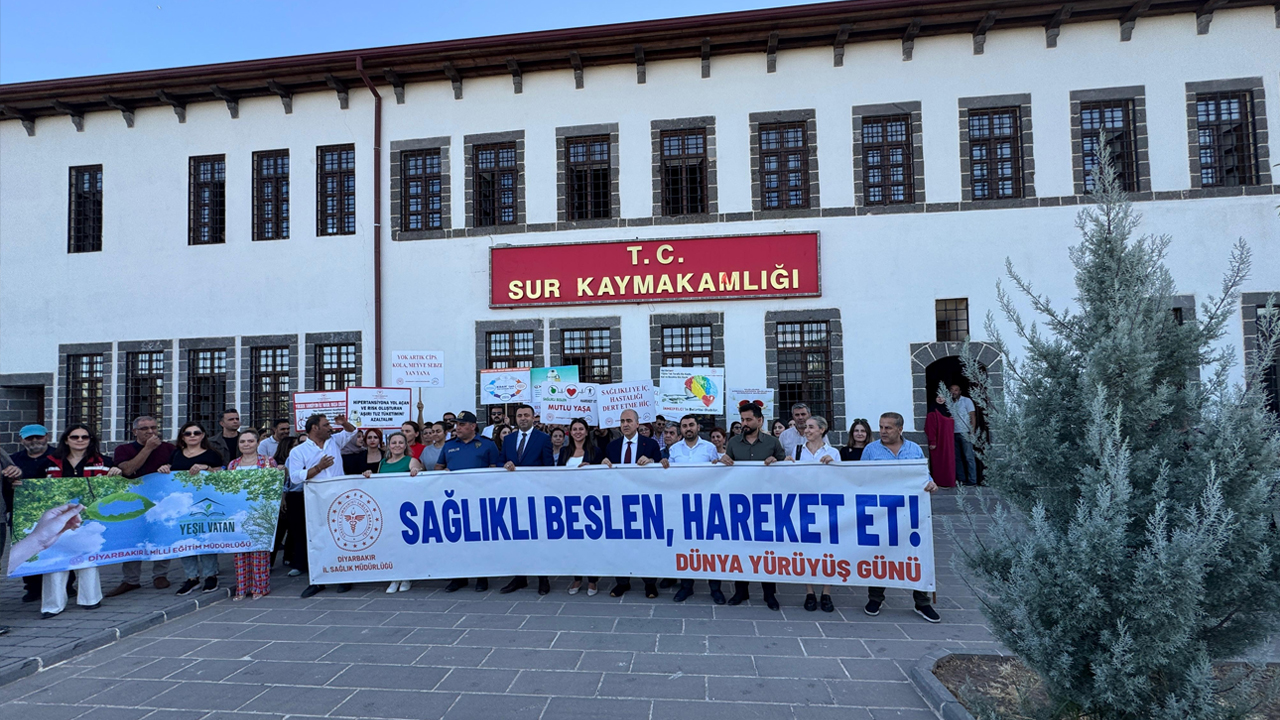 Diyarbakır’da Sağlıklı Yaşam Yürüyüş Yaptılar1