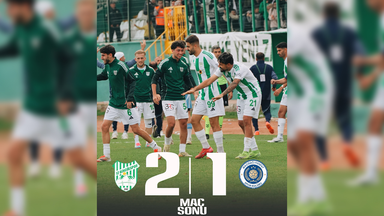 Rojin Pankartıyla Maça Çıkan Bingölspor Galip Geldi