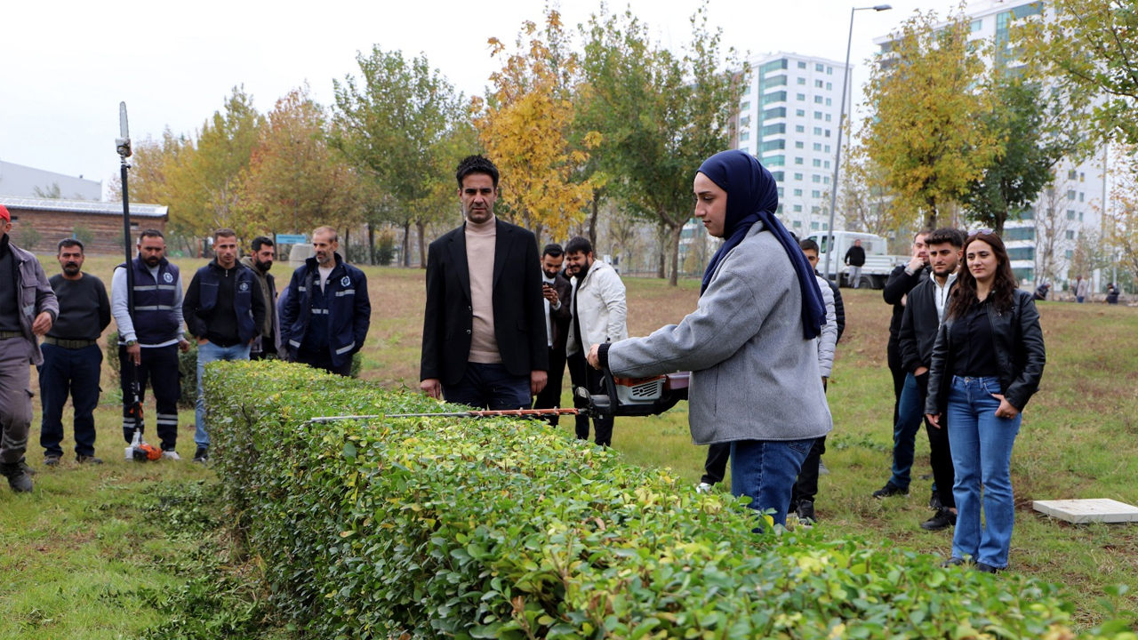 Diyarbakır’da Üniversite Öğrencilerine Sahada Budama Tekniği Dersi