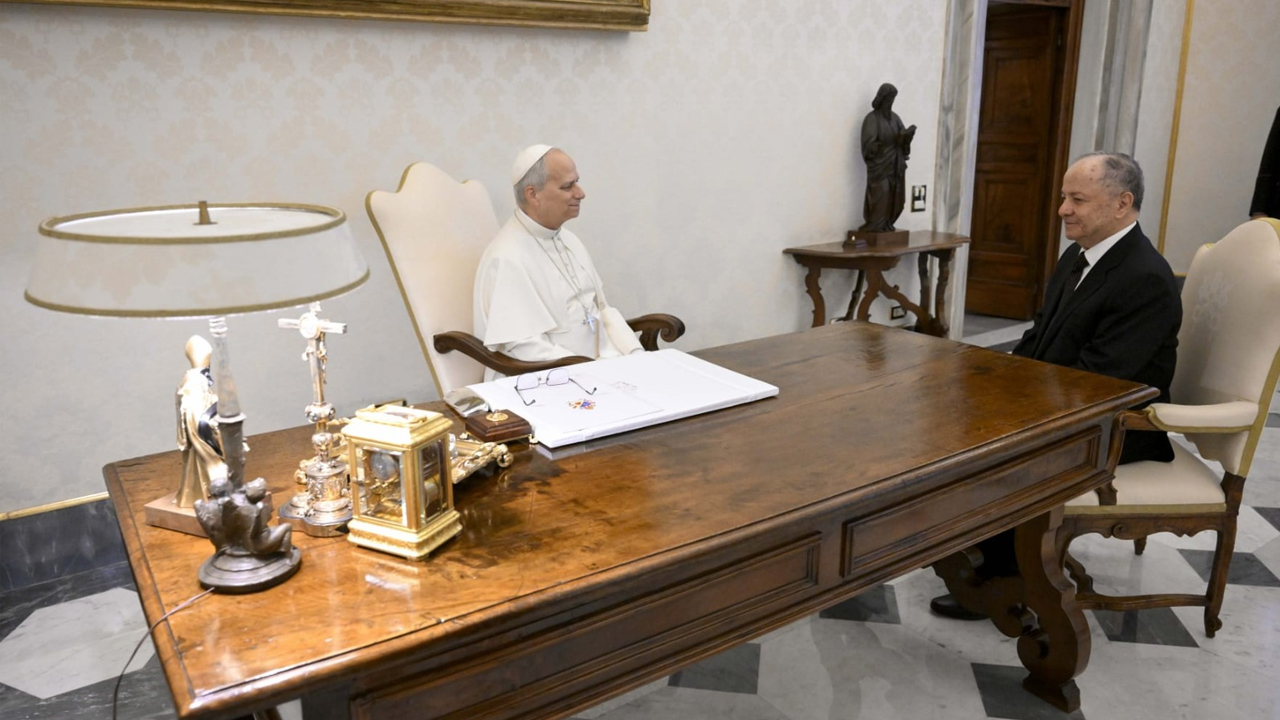 Barzani Vatikan’da Papa Ile Görüştü
