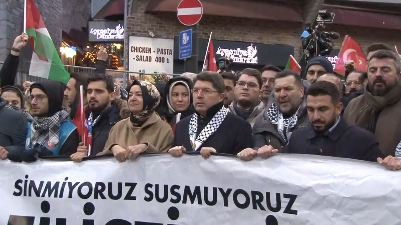 İstanbul'da Gazze Yürüyüşü
