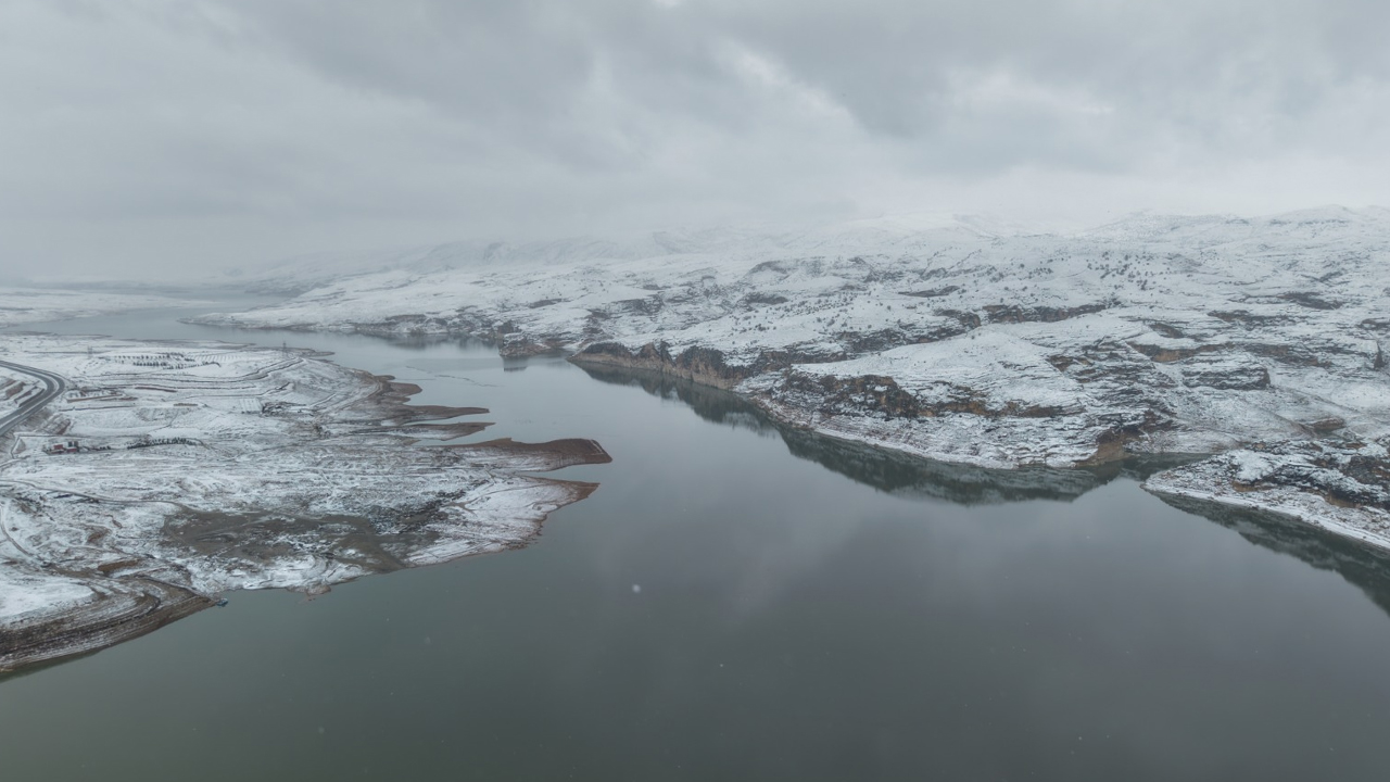 Kar Yağışı, Ilısu Barajı'nın Gelinlik Süsü Oldu2