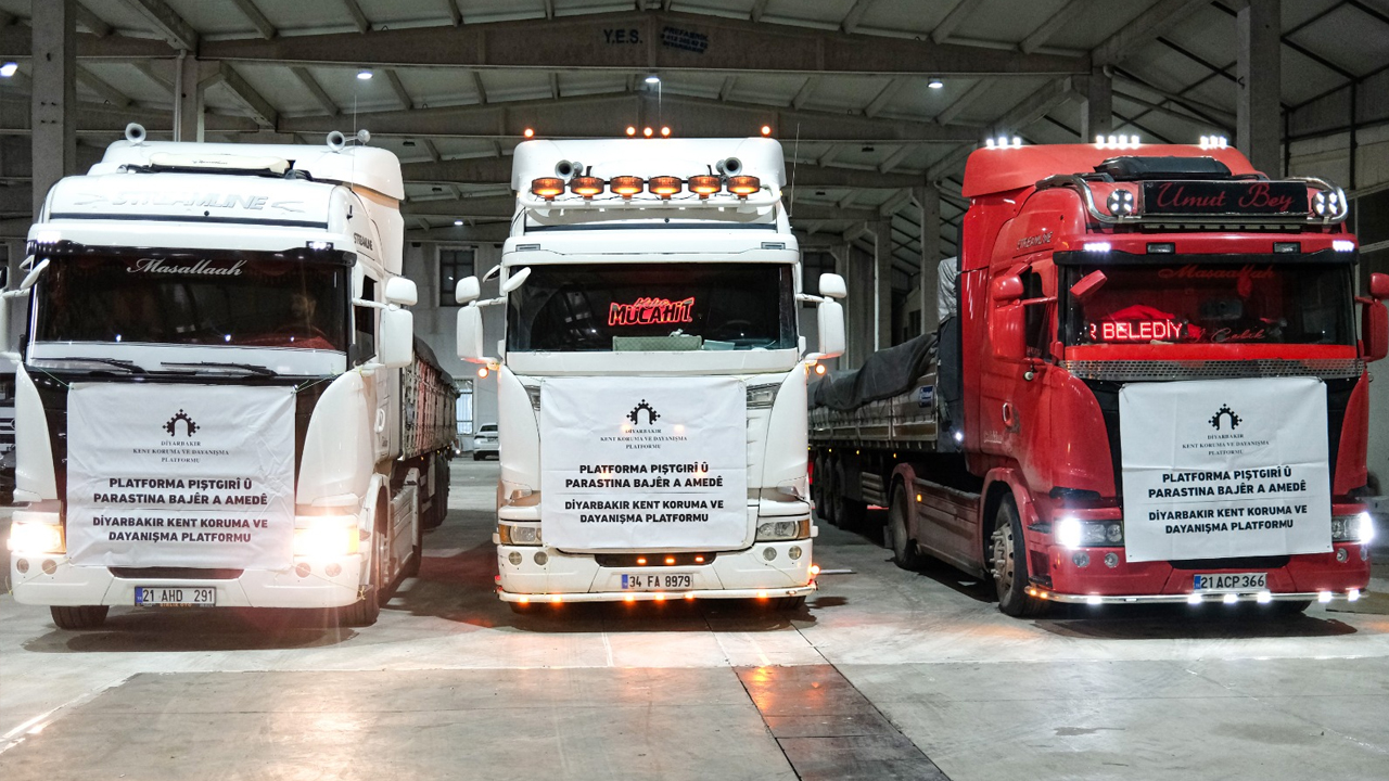 Kobanê Yardım Götüren 25 Tir, Diyarbakır’dan Yola Çıktı3