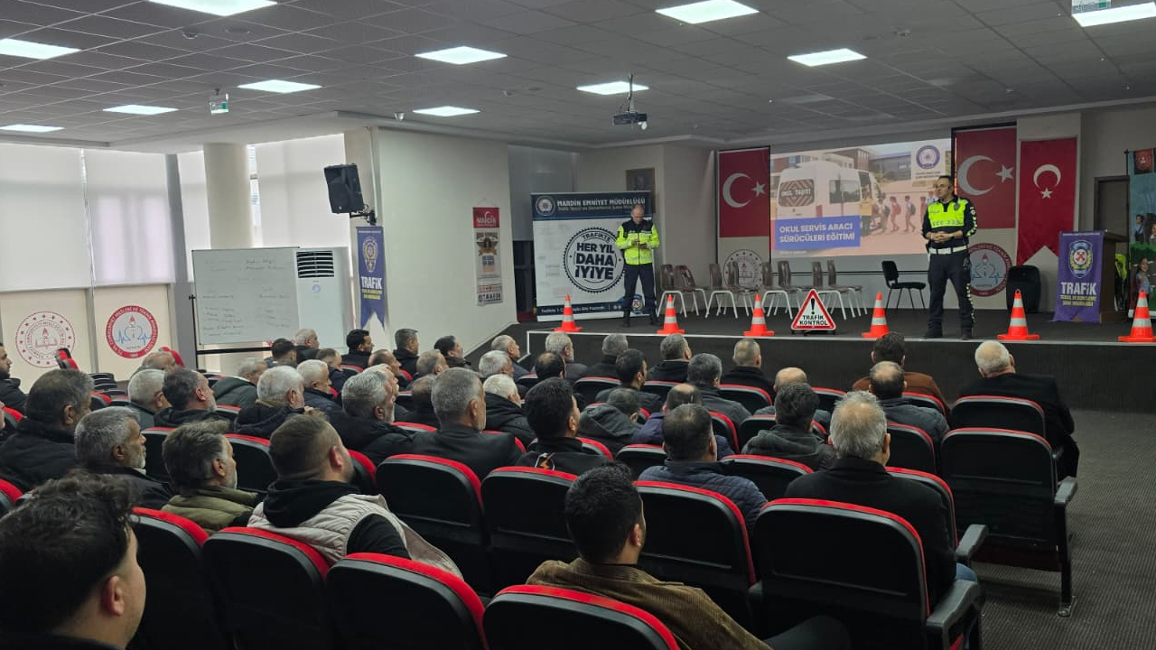 Mardin'de Okul Servis Sürücülerine Eğitim Verildi1