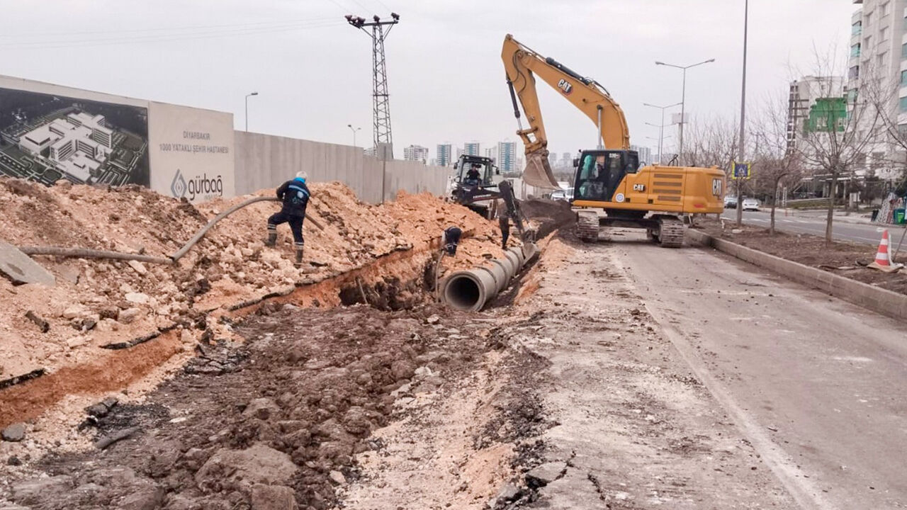 Diyarbakır Şehir Hastanesinin Kanalizasyon Hattı Tamamlandı