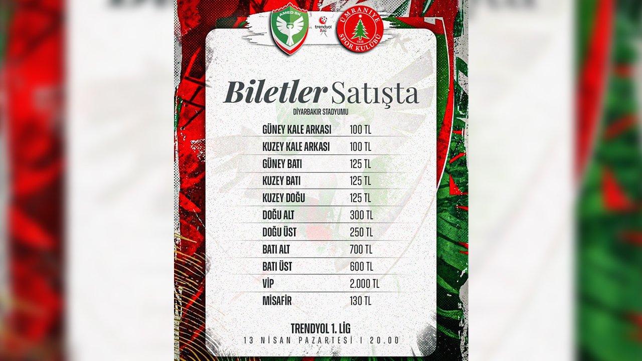 Amedspor Ümraniyespor Maçı Biletleri Satışa Çıktı2
