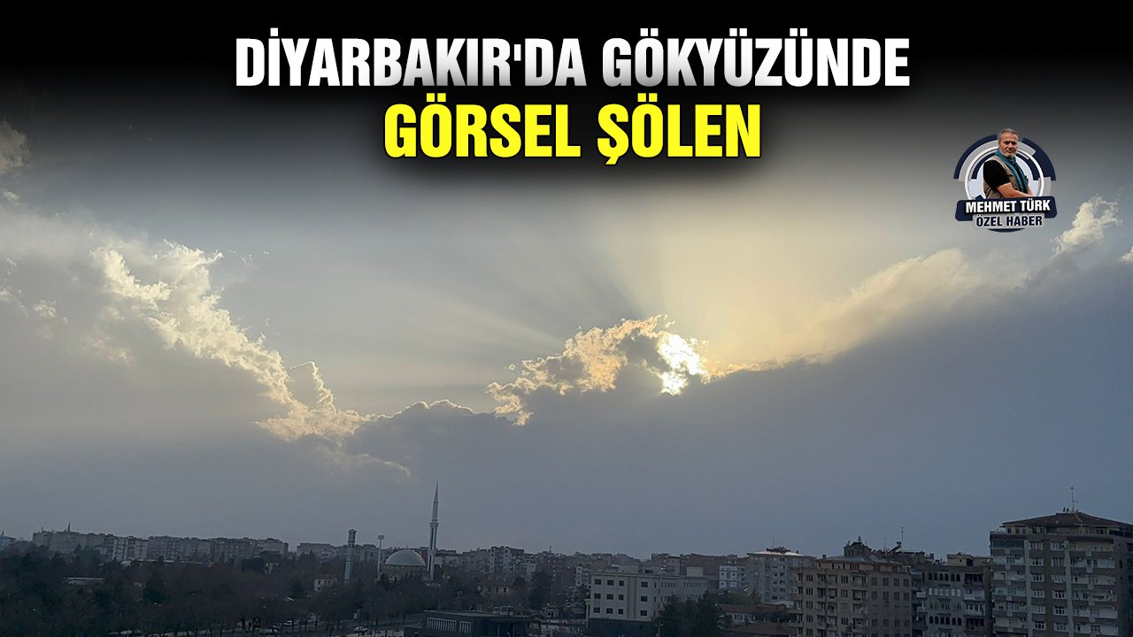 Diyarbakır'da gökyüzünde görsel şölen