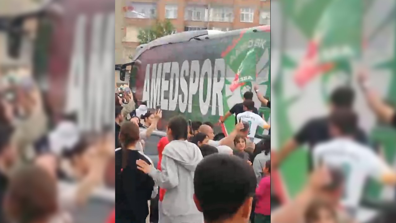 Boş Amedspor Otobüsüne Şampiyon Karşılaması3