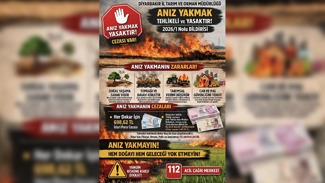 Diyarbakır’da Anız Yakmanın Bedeli Belli Oldu2