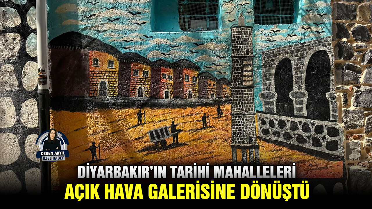 Diyarbakır’ın tarihi mahalleleri açık hava galerisine dönüştü