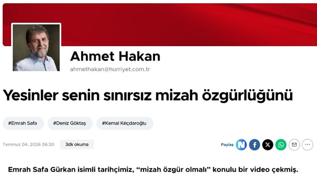 Ahmet Hakan'dan Kürtler Üzerinden Ikiyüzlü Özgürlük Savunusu4