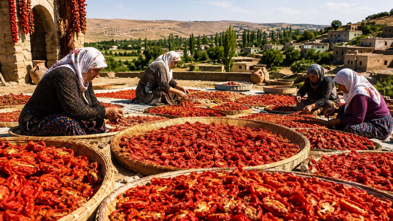 Diyarbakır Domatesi Ve Kurutulmuş Sebzeler