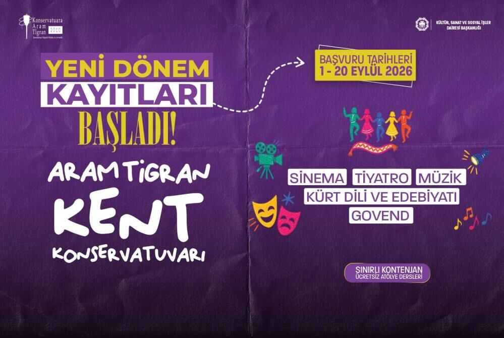 Aram Tigran Kent Konservatuvarından yeni dönem başvuruları için çağrı
