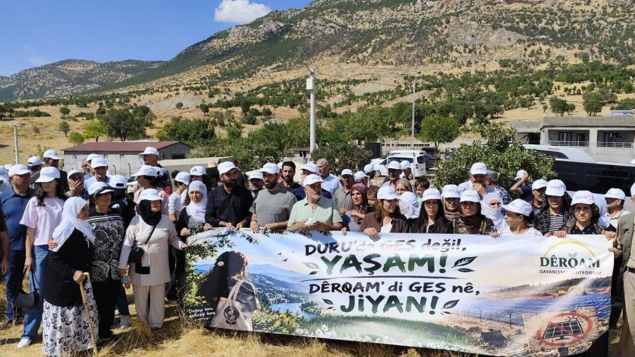 Lice’de köylülerden 93 bin panellik GES projesine tepki
