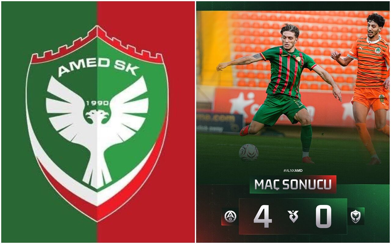 Amedspor Alanyaspor’a 4-0 yenildi