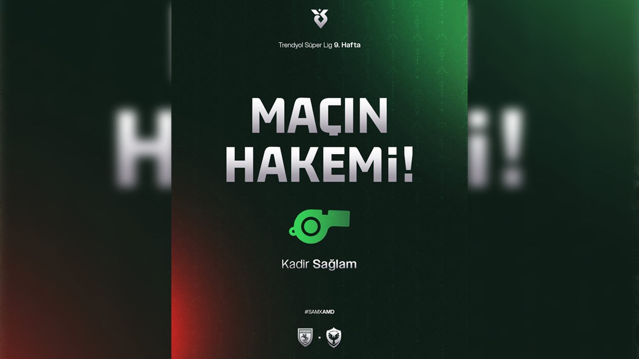 Amedspor’un Samsunspor Maçının Hakemi Belli Oldu3