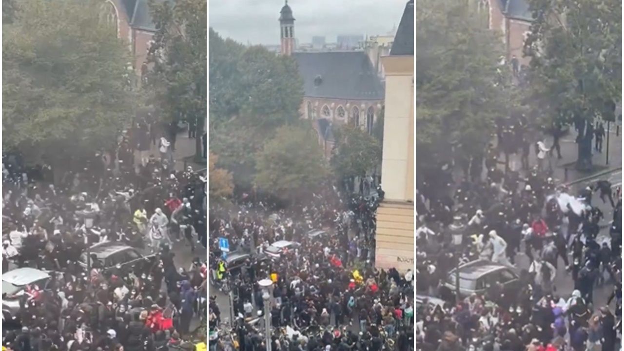 Brüksel’de protestolar: 110 gözaltı