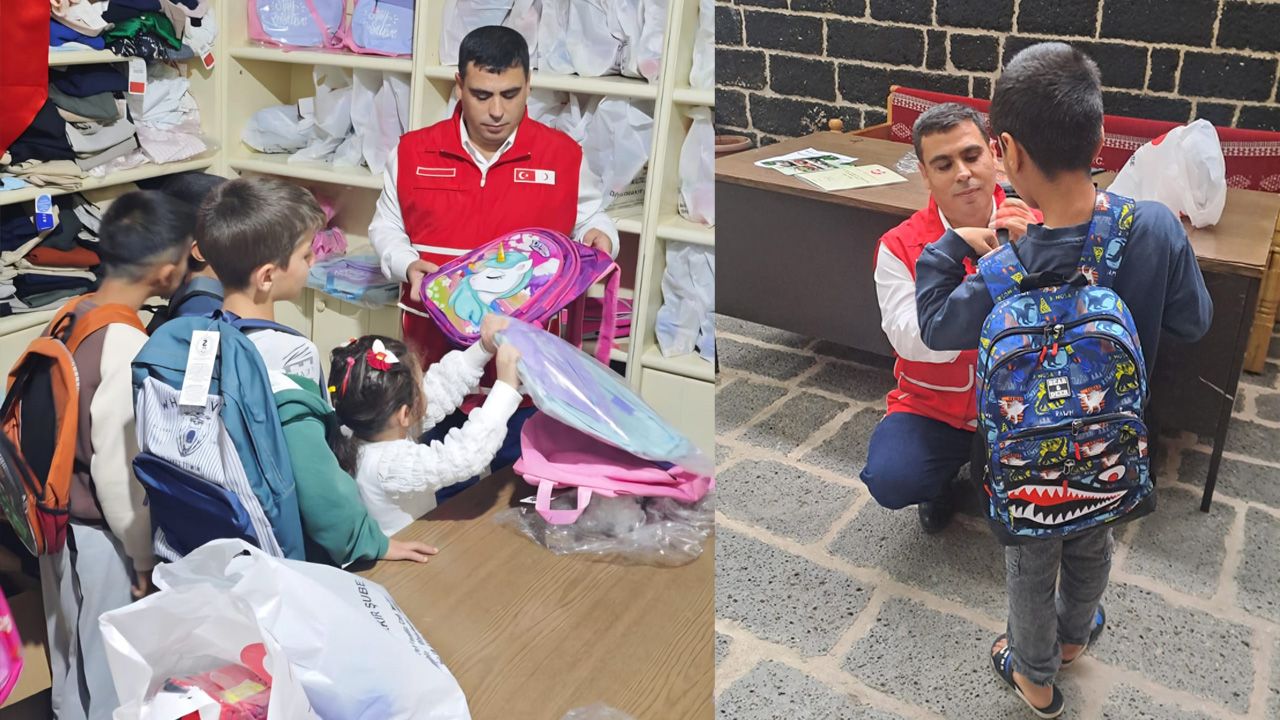 Diyarbakır’da öğrencilere kırtasiye desteği
